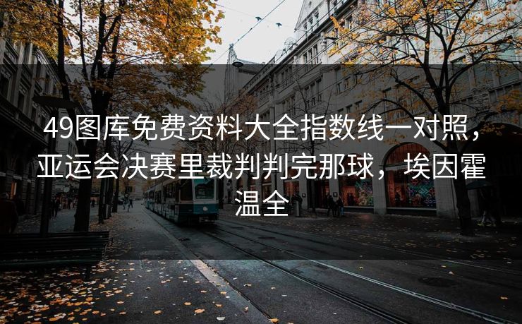 49图库免费资料大全指数线一对照，亚运会决赛里裁判判完那球，埃因霍温全